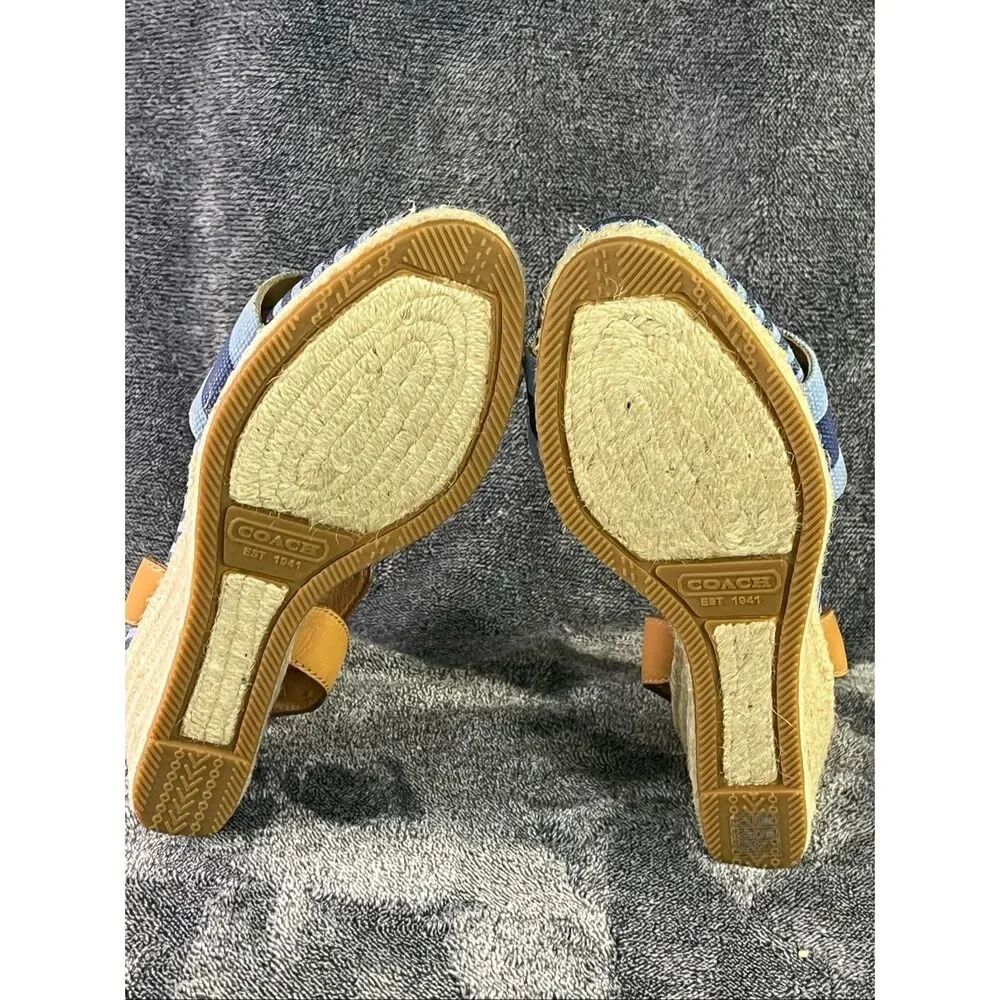 Coach Wedge Espadrilles size 6 - Picture 6 of 7